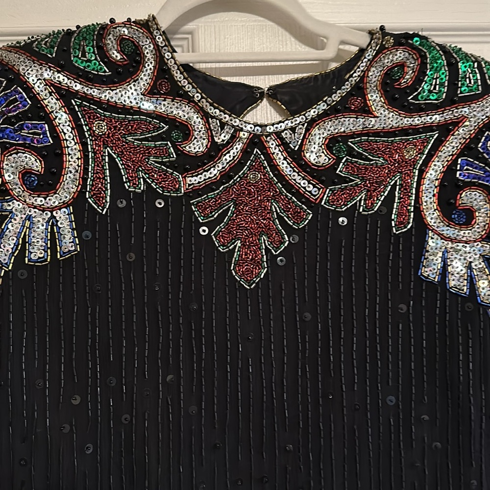 Scala Dress | Scala Heavily Sequin Beaded Sheath … - image 2